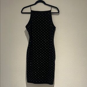 H&M Black Dress with Silver Studs